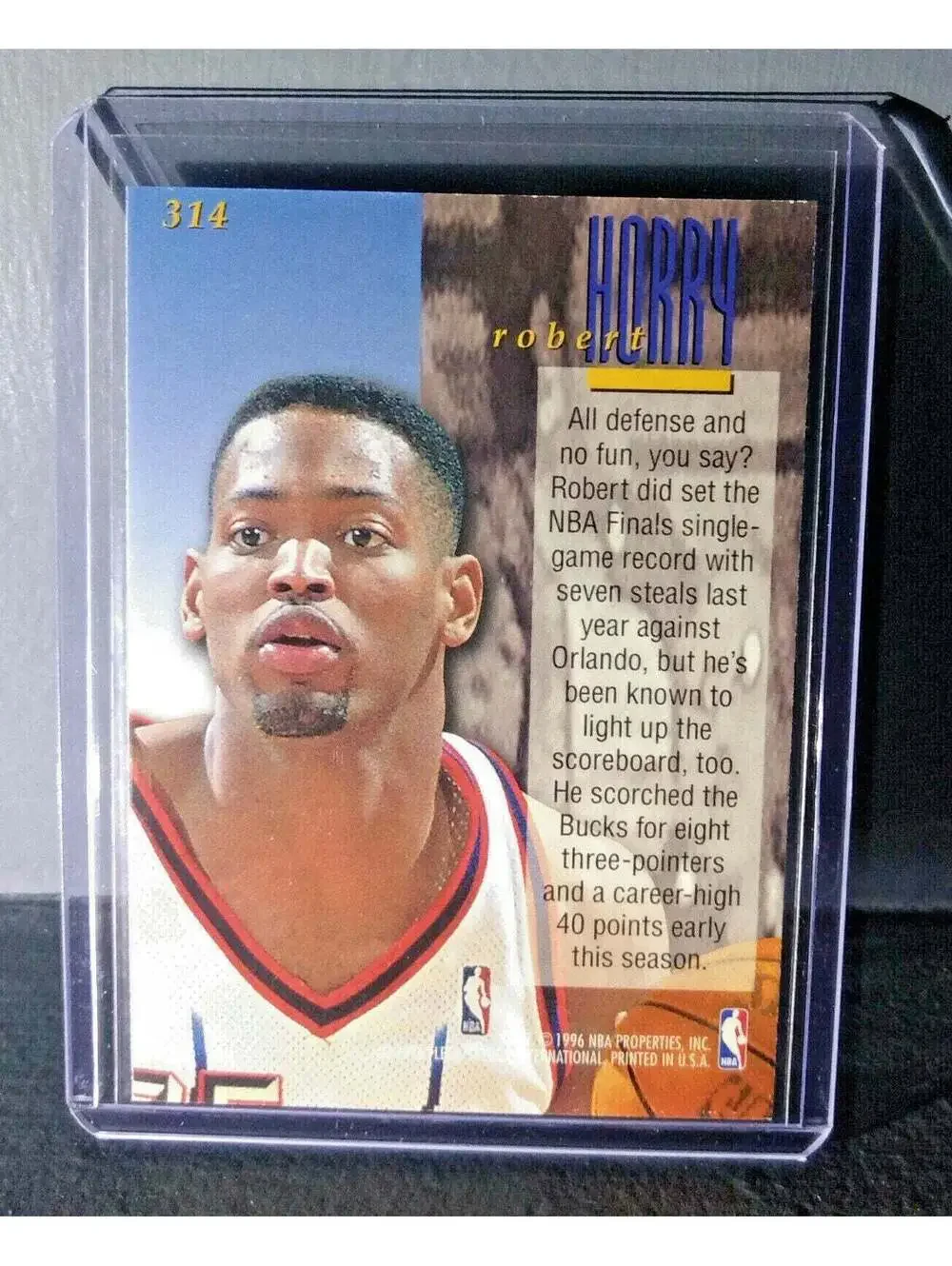 1995-96 Robert Horry #314 Ultra Encore Basketball Card